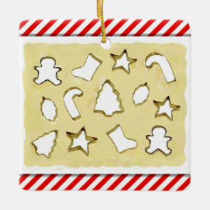 Ornamento De Cerâmica Cookies de Natal