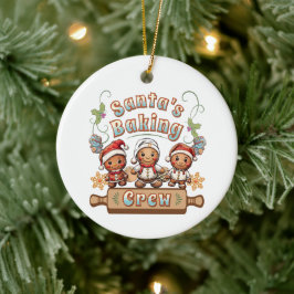 Ornamento De Cerâmica Cookies de Natal para papais noeis
