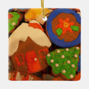 Ornamento De Cerâmica Cookies de pão de fosco