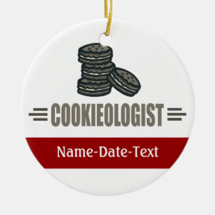 Ornamento De Cerâmica Cookies Engraçados