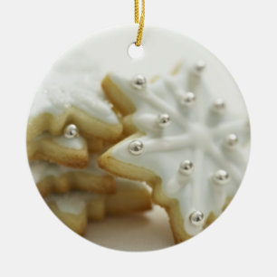 Ornamento De Cerâmica Cookies Snowflake