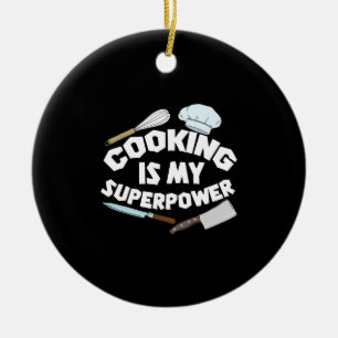 Ornamento De Cerâmica Cooking