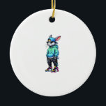 Ornamento De Cerâmica Cool Bunny Rabbit Sunglasses Easter Day For Boys M<br><div class="desc">Cool Bunny Rabbit Sunglasses Easter Day For Boys Men Kids T-Shirt</div>