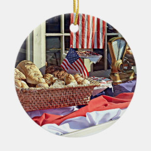 Ornamento De Cerâmica Cooperstown NY - Primeiro edifício do Banco Nacion