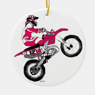 Ornamento De Cerâmica Cópia Motocross300