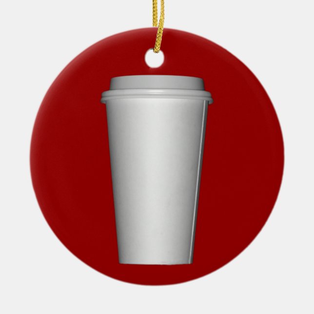 Ornamento De Cerâmica Copo a ir (Frente)