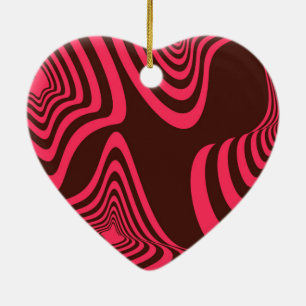 Ornamento De Cerâmica Cor-de-rosa, óptica, tenda, forma geométrica abs