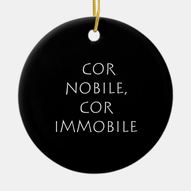 Ornamento De Cerâmica Cor nobile cor immóvel (Frente)