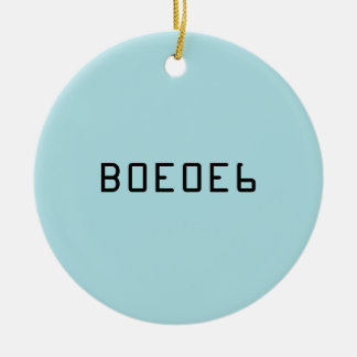 Ornamento De Cerâmica Cor sólida do azul de pó com número B0E0E6 do Hex