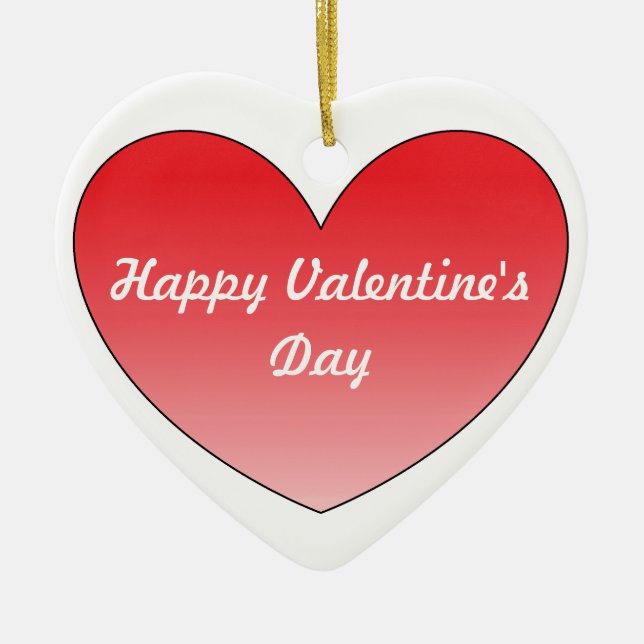 Ornamento De Cerâmica Coração 4 (Frente)