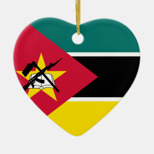 Ornamento De Cerâmica Coração a Moçambique
