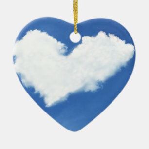 Ornamento De Cerâmica coração amor corações personalizado personalizar A