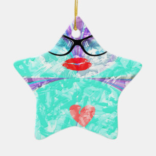 Ornamento De Cerâmica Coração perfeito