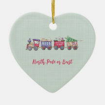 Coração Personalizado do Comboio de Choo do Polo N