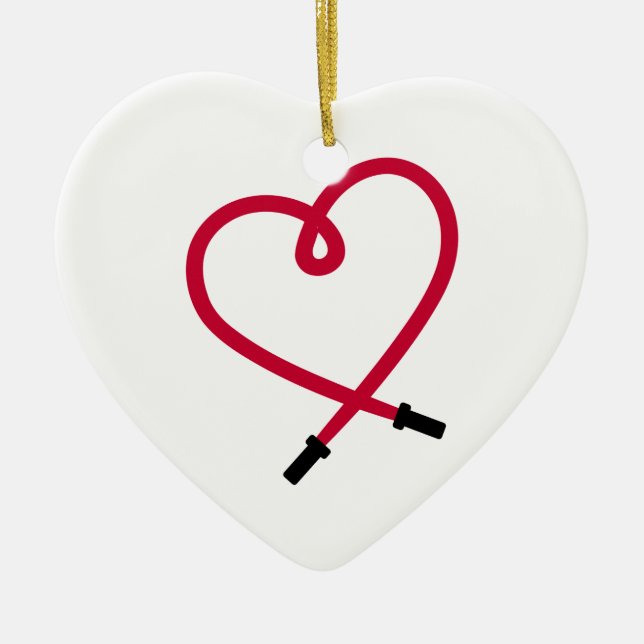 Ornamento De Cerâmica Corda de salto (Frente)