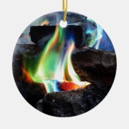 Ornamento De Cerâmica Cores da Chama
