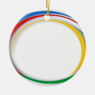 Ornamento De Cerâmica Cores de Google