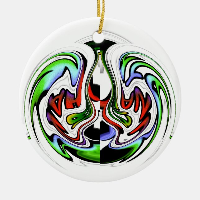 Ornamento De Cerâmica Cores de presentes HakunaMatata hakunamatata (Frente)