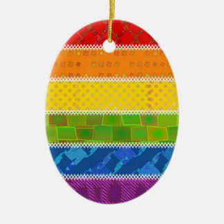 Ornamento De Cerâmica Cores do orgulho gay