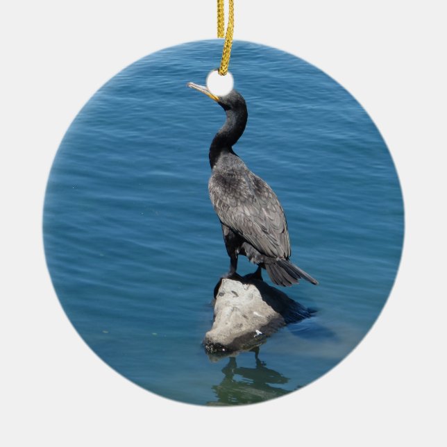 Ornamento De Cerâmica Cormorant (Frente)