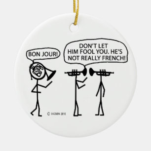 Ornamento De Cerâmica Corno francês francês