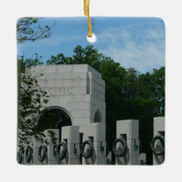 Ornamento De Cerâmica Coroa de Flores do Memorial da II Guerra Mundial e