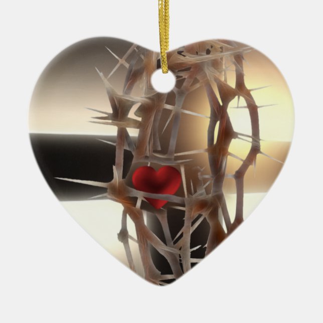 Ornamento De Cerâmica Coroa de Thorns (Frente)