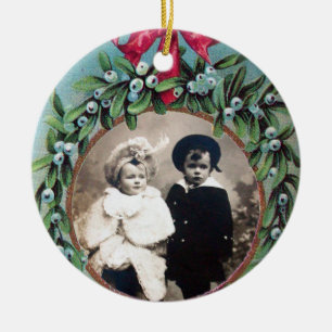 ORNAMENTO DE CERÂMICA COROA DO NATAL COM MODELO DA FOTO DOS VISCOS