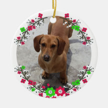 Coroa Floral Pet Foto 2021 Natal Cerâmica