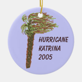 Ornamento De Cerâmica Corra. Katrina Memorial Ornament/Blue - Personaliz