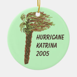 Ornamento De Cerâmica Corra. Katrina Memorial Ornament/Green - Personali