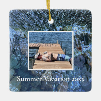 Ornamento De Cerâmica Correndo o oceano do lago submarino Padrão de pedr