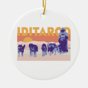 Ornamento De Cerâmica Corrida de Iditarod