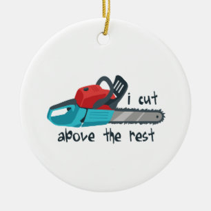 Ornamento De Cerâmica Corte Acima Do Resto