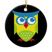 Coruja Retro Colorida