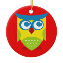 Coruja Retro Colorida