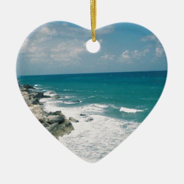 Ornamento De Cerâmica Costa de Cancun (Frente)