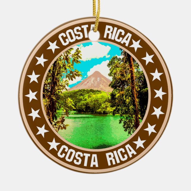 Ornamento De Cerâmica Costa Rica (Frente)