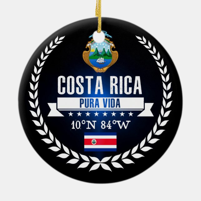 Ornamento De Cerâmica Costa Rica (Traseira)