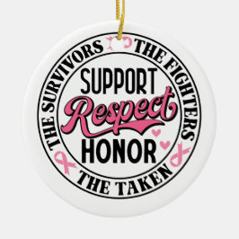 Ornamento De Cerâmica Cota de Uplifação do Cancer de Mama