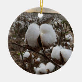 Ornamento De Cerâmica Cotton Boll Sunset