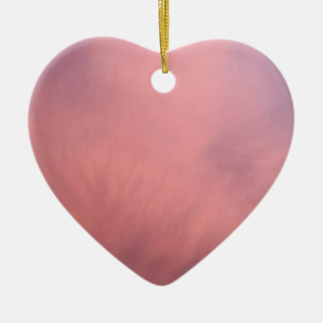 Ornamento De Cerâmica Cotton Candy Sky (Frente)