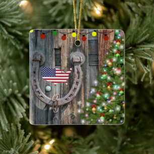 Ornamento De Cerâmica Country Charm Christmas