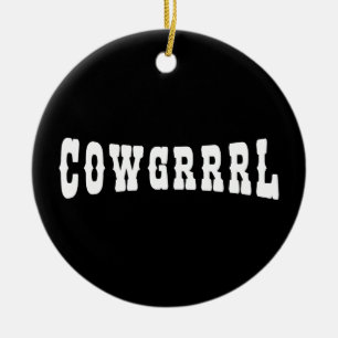 ORNAMENTO DE CERÂMICA COWGRRRL