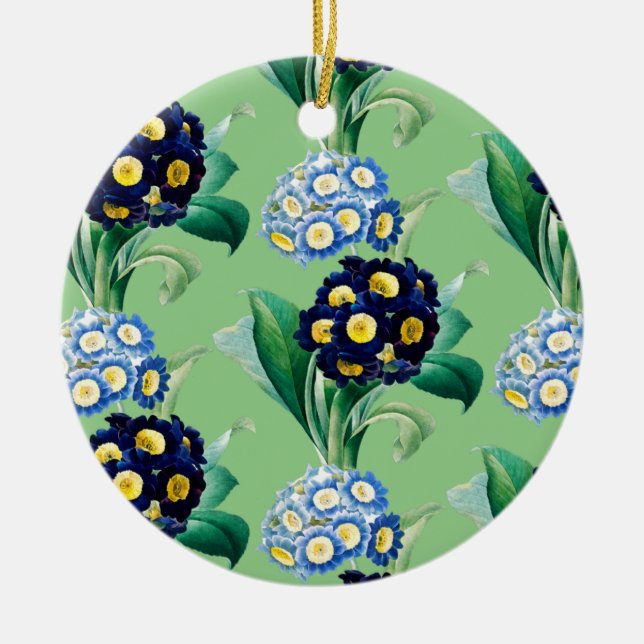 Ornamento De Cerâmica Cowslip Primrose Botânica (Frente)