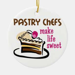 Ornamento De Cerâmica Cozinheiros chefe de pastelaria