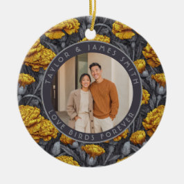 Ornamento De Cerâmica Cozy Custom Carnation Aesthetic Spring Wedding