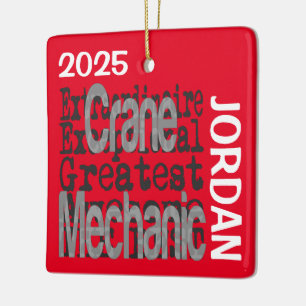 Ornamento De Cerâmica Crane Mechanic Extraordinaire CUSTOM