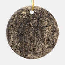 Crânio na multidão (por Albert Besnard)