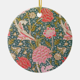 Ornamento De Cerâmica Cray - Art nouveau floral print by William Morris